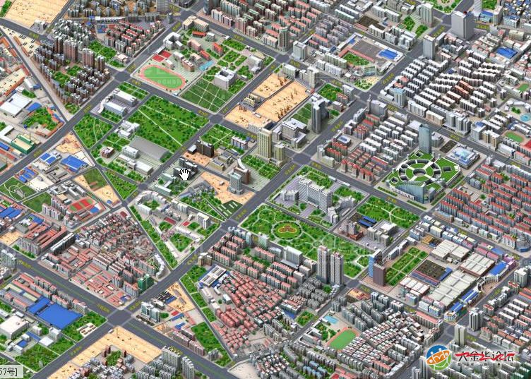 代制市区超清晰三维全景地图
