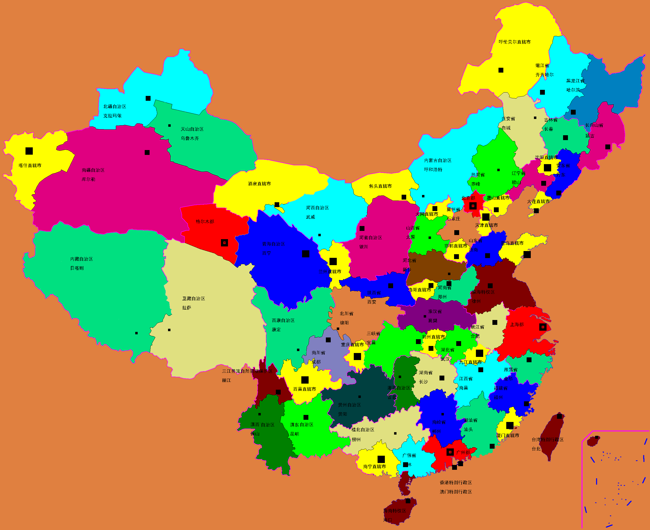 中国的省会城市_中国地图 - 随意优惠券