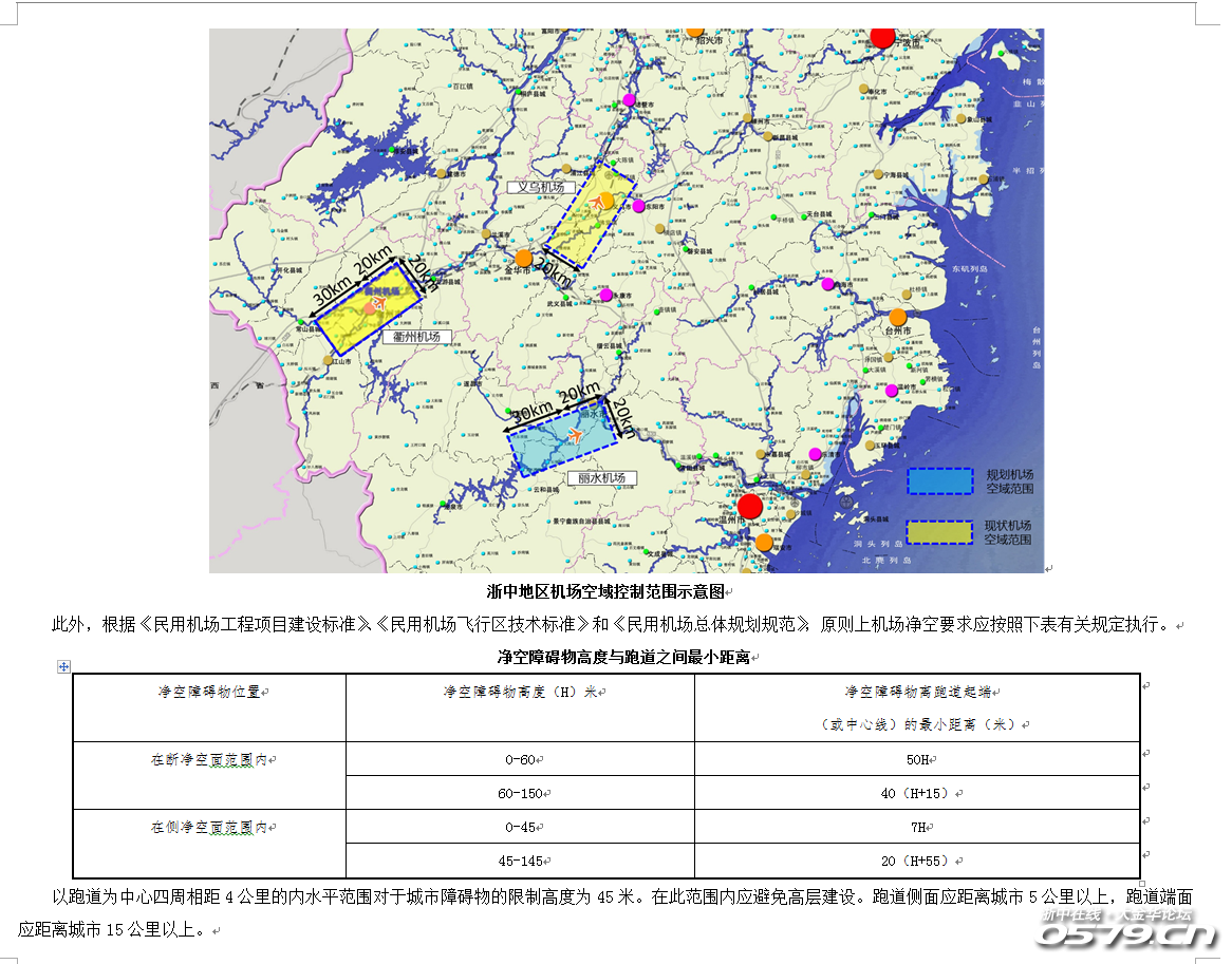 浙中机场如何布局