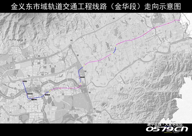 【轻轨来啦】金义东轨道金华市区段站点规划图