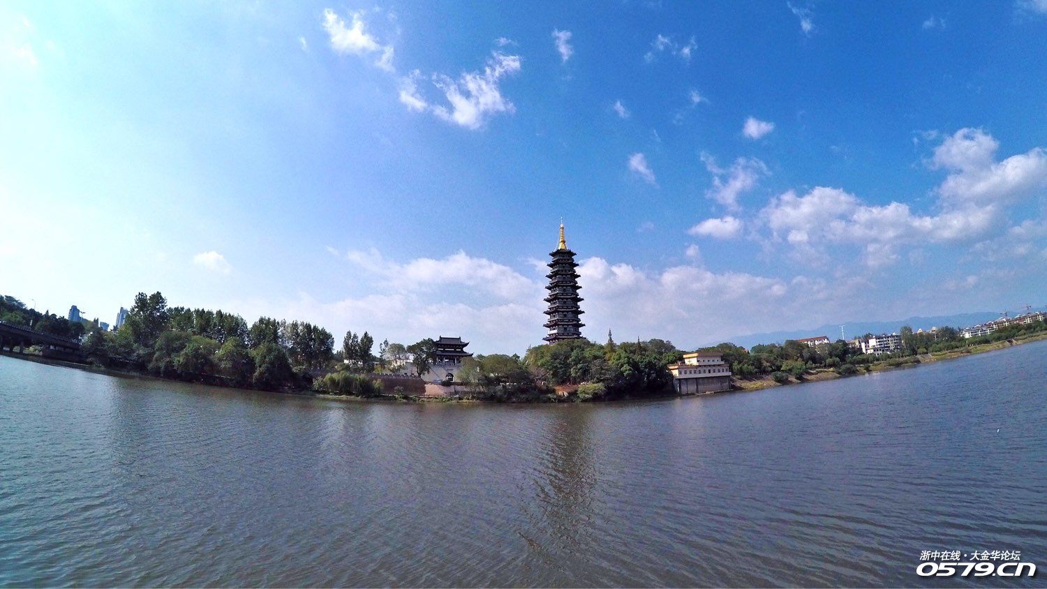 金华万佛塔航拍