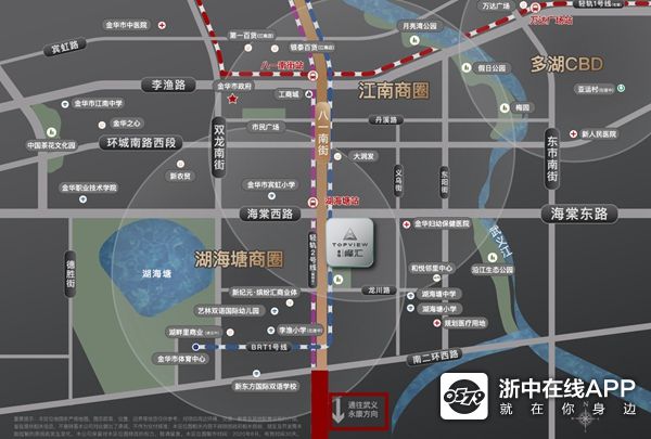金武快速路贯通,城市主轴线再度延伸,向南是城市的未来